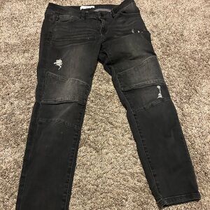 KanCan Black Distressed Skinny Jeans